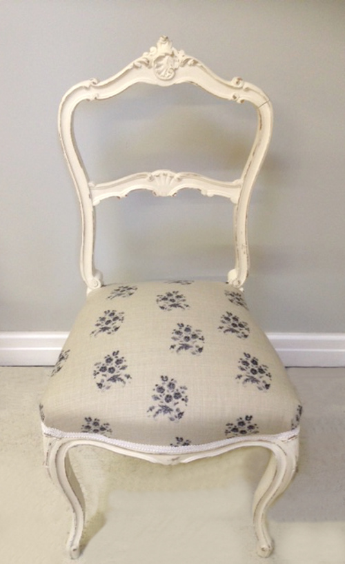 french antique upholstred chair
